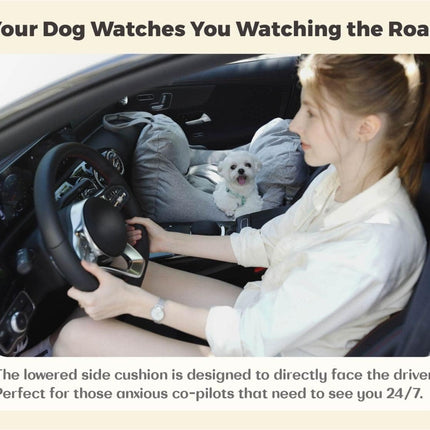 Dog Car Seat, Puppy Booster Seat, Travel Carrier Bed for Small and Medium Pets