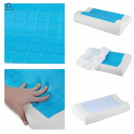 Memory Foam Gel Pillow Neck Back Head Support Orthopaedic Cervical Cushion