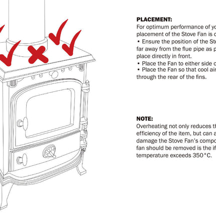 3 4 Blade Heat Powered Stove Fan Silver Wood Log Burner Fire Stove Mini Top Fan