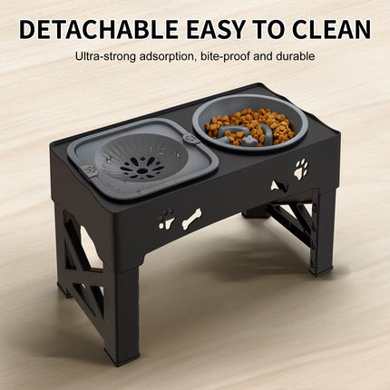 Raised Dog Bowl Stand for Cats and Dogs Pet Feeder Bowls Double Feeder High Stand for Small Medium and Large Dogs Cats