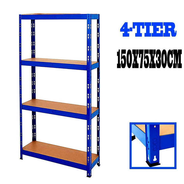 4Tier Heavy Duty Boltless Metal Shelving Shelves Storage Unit Racking Garageuked