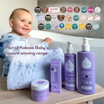 Kokoso - Baby Hair & Body Wash, 100% Natural Coconut Oil Fragrance - Organic Coc