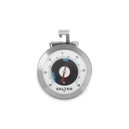 Salter Fridge/Freezer Thermometer Analogue Stainless Steel Food Safety -30–30°C