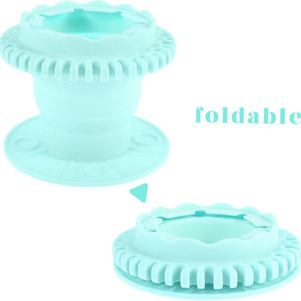 Space-Saving Makeup Brush Cleaner Box Silicone Makeup Sponge Cleaner Multipurpose Beauty Tool Cleaning Box