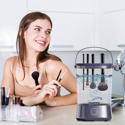 Electric Makeup Brushes Cleaner - Spinner Cleaner Automatic Makeup Brush Machine | Quick Cleaning Make up Brush Washing Tool for Puff, Sponge, Makeup Egg