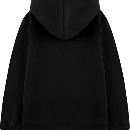 Kids Soft Brushed Fleece Zip-Up Hooded Sweatshirt Hoodie for Boys or Girls 4-12 Years