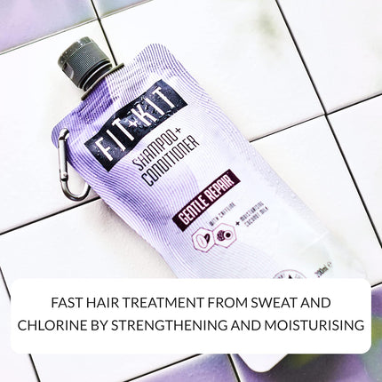 Gentle Repair Shampoo & Conditioner Set | Caffeine & Coconut Milk Post Workout Hair Recovery | Strengthens & Moisturises a Dry Scalp to Help Minimise Loss & Support Healthy Growth | 2 X 200Ml