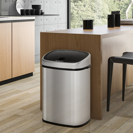 Sensor Dustbin Touchless Trash Can Automatic Garbage Bin Stainless Steel