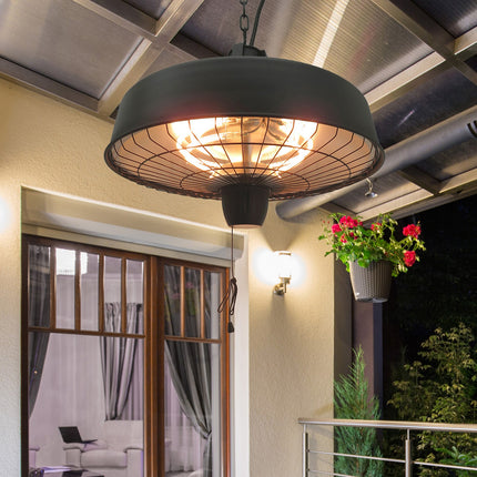 Garden Electric Heater Patio Ceiling Hanging Halogen Infrared Light 1KW / 2.5KW