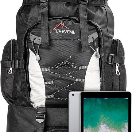 80L Extra Large Hiking Camping Backpack Rucksack Waterproof Travel Luggage Bag