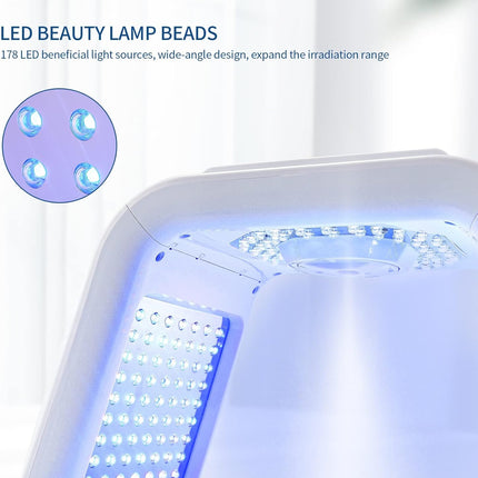 Red Light Therapy Lamp with Nano Spray,6 Colors Led Light Therapy Mask,Pdt Machine,Led Face Light Therapy Mask,178Pcs Leds,Anti-Anging,Rejuvenation,Firming,Smooth Wrinkle,Skin Brighten
