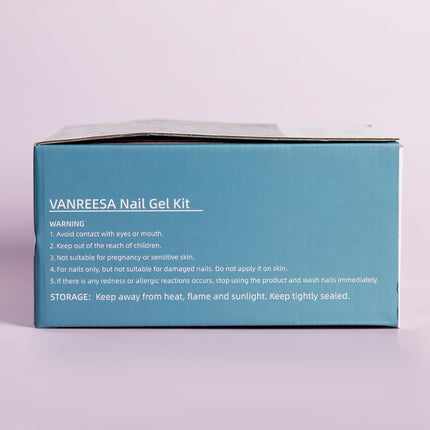 15 Colour Gel Nail Polish Set with 36W UV Nail Lamp - Starter Kit for Gel Nail Art - Pink, Red, Brown