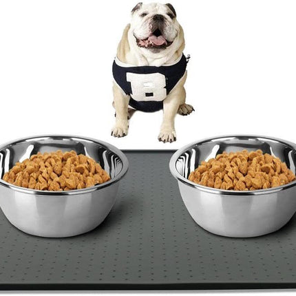 Large Pet Puppy Silicone Waterproof Feeding Food Mat Dog Non Slip Bowl Placemat