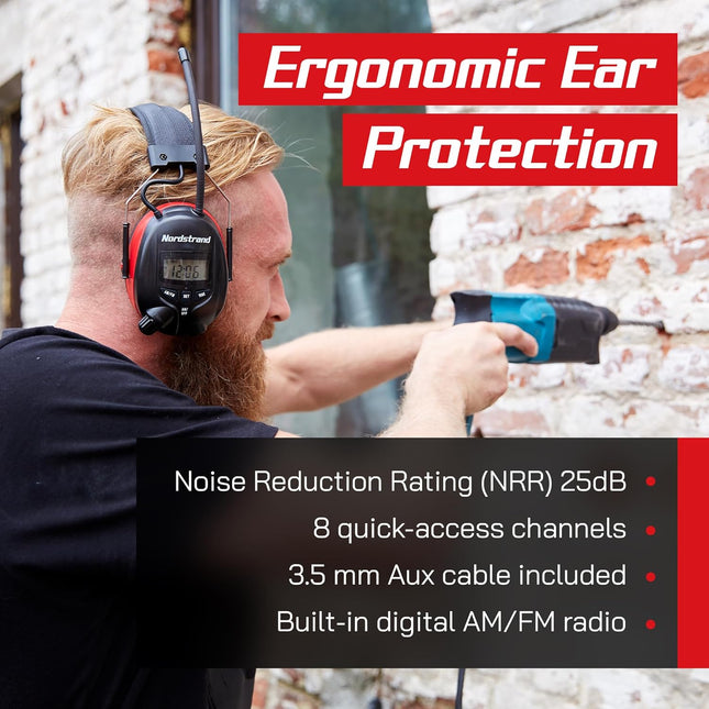 Nordstrand Electronic Ear Defenders - Headphones with Radio Built in - Wireless