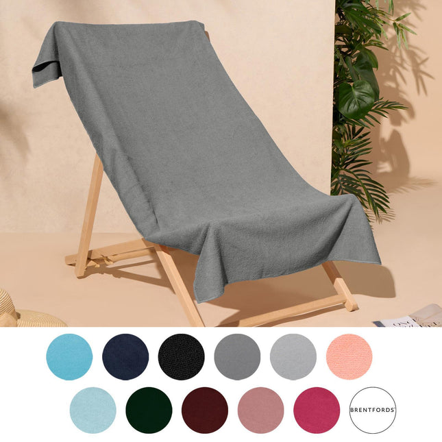Brentfords Large Beach Towel Microfiber Lightweight Quick Dry Bath Gym Sports