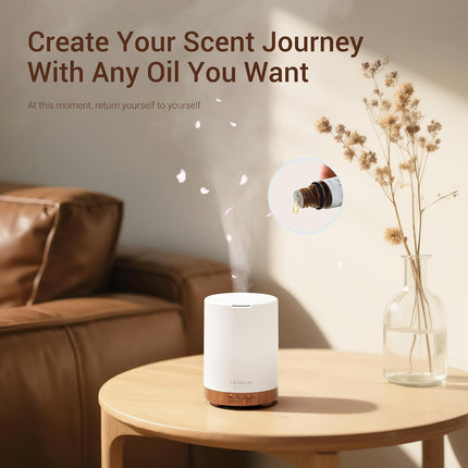 ASAKUKI 300Ml Essential Oil Diffuser, Ultrasonic Aroma Scented Oil Diffuser