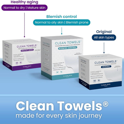 Luxe Bamboo Box & Towels XL, Face Towel, Disposable Makeup Remover Dry Wipes, Facial Wash (Cover)