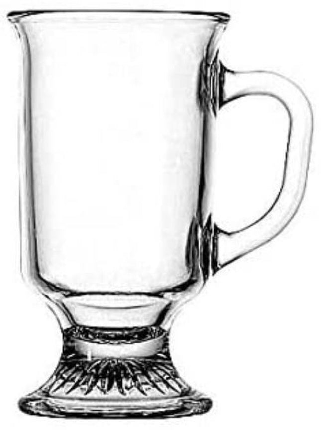 Anchor Hocking 4X Irish Coffee Mugs Cup Tea Cups Cappuccino Mocha Mug Drink