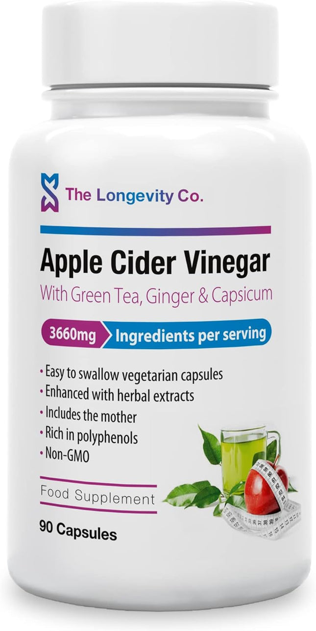 Apple Cider Vinegar Tablets with Mother - 3600Mg High-Strength ACV Capsules Boos