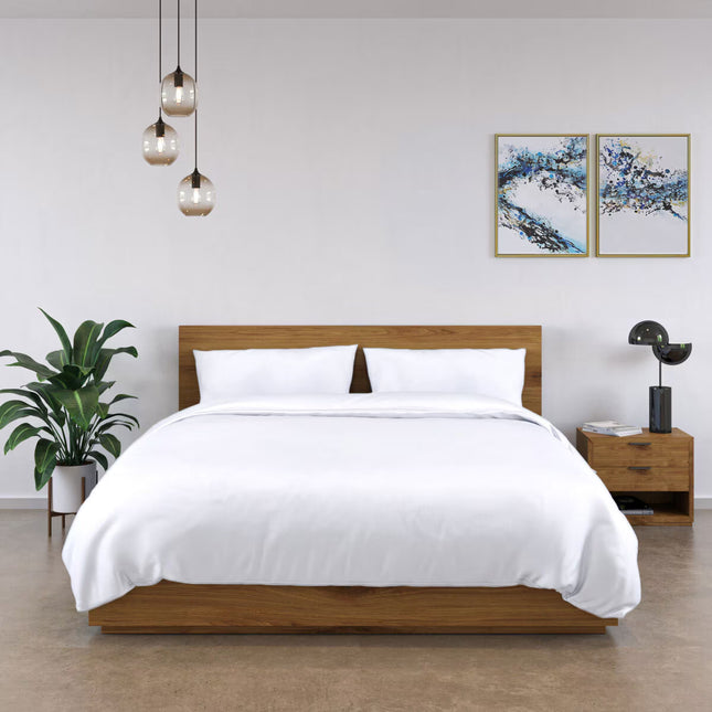 100% Bamboo Duvet Cover and Pillow Case Set, in 5 Colours