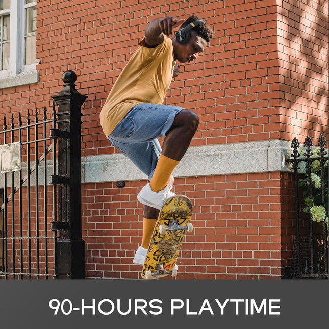 DOQAUS Bluetooth Headphones over Ear, 90Hrs Playtime, Bluetooth5.3 Wireless Head