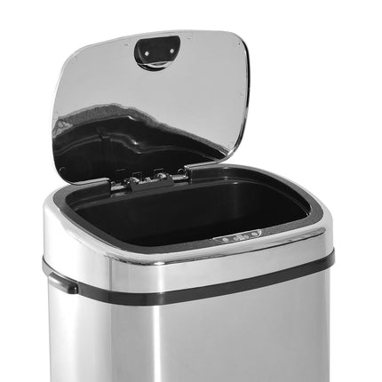 Sensor Bin 68L Automatic Kitchen Waste Dust Touchless Stainless Steel Silver