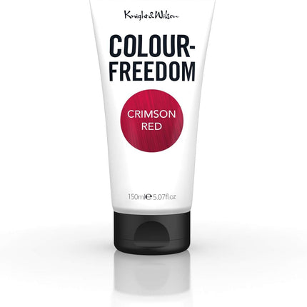 Colour-Freedom Crimson Red Ultra Vibrant or Soft Pastel Semi-Permanent Colour Mask – with Shine Booster Complex (Pack of 2)