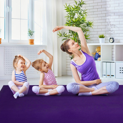 182 Cm Thick Exercise Yoga Mat with Double-Sided Non-Slip Design
