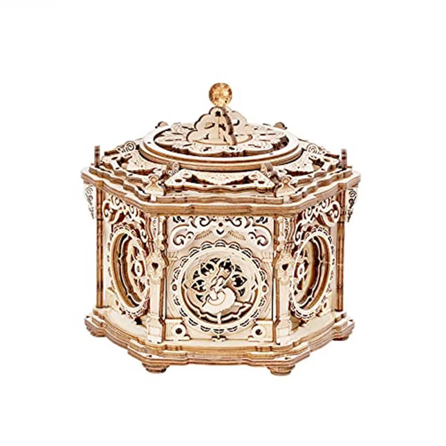 Secret Garden DIY Mechanical Music Box Kit 3D Wooden Puzzle Box for Adults Self-Assembly Building Project
