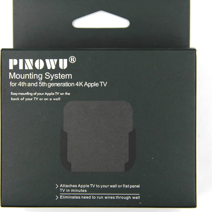 Pinowu Wall Mount Bracket Holder Compatible with Apple TV 4K / HD, TV Mount With