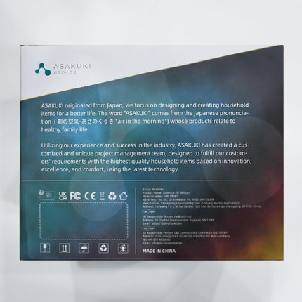 500Ml Essential Oil Diffuser, 5 in 1 Ultrasonic Aroma Scented Oil Diffuser Vaporizer Humidifier, Ｑuiet Diffuser with Timer Settings, Waterless Auto-Off & 7 LED Light Colours