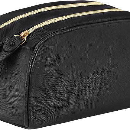 Makeup Bags Cosmetic PU Leather Large Capacity Women'S Portable Toiletry Toiletries Case Makeup Storage Bags with Handle for Ladies Girls