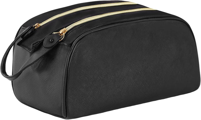 Makeup Bags Cosmetic PU Leather Large Capacity Women'S Portable Toiletry Toiletries Case Makeup Storage Bags with Handle for Ladies Girls