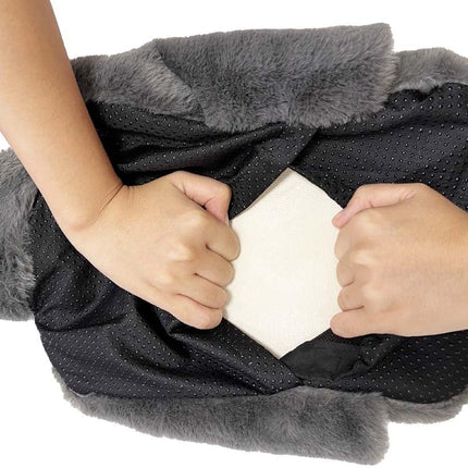 Foot Warmer,2L Heated Feet Warmer with Removeable & Washable Plush Cover Warm in Winter for Feet Pain Relief,Women and Men,Non Electric Heated Foot Warmers for Home,Office,Size 35 to 45 (Without Heel)