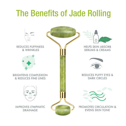 Gua Sha and Face Roller Set Jade Facial Beauty Body Eye Neck anti Ageing Tools