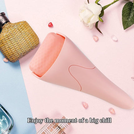 Ice Roller for Face Eyes,Womens Gifts,Face Roller Massager Puffiness Migraine Pain Relief and Minor Injury (Pink)
