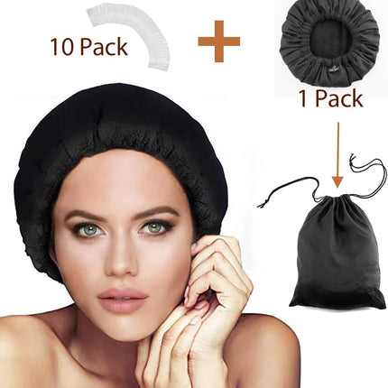 DIY Thermal Deep Conditioning Flaxseed Hair Heat Cap,Microwavable Micro Hair Conditioning Cap Heat Therapy for Steaming Hair,Hat Spa Cap Styling Tools