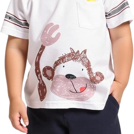 Toddler Boy Clothes Boys Summer Outfits Cotton Short Sleeve T-Shirt & Shorts Set 2-7Yrs
