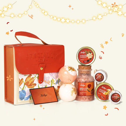 7 Pcs Bath Sets for Women Halloween Gifts for Her Travel Essentials Set with Bath Bombs, Scented Candle, Shower Steamers, Bath Salt Self Skincare Set for Relaxing Mother'S Day Birthday Gifts