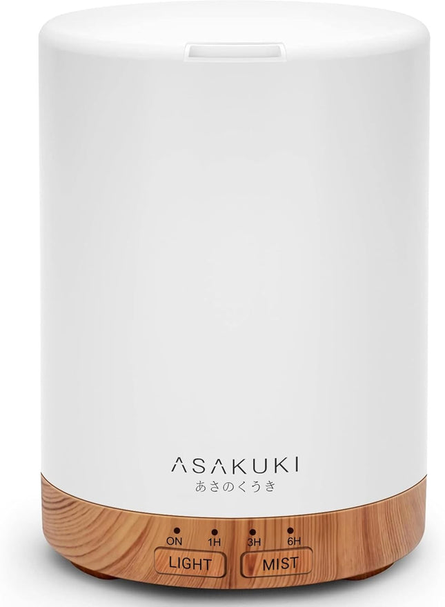ASAKUKI 300Ml Essential Oil Diffuser, Ultrasonic Aroma Scented Oil Diffuser