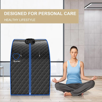 3L Portable Steam Sauna with 9-Level Temperature and Folding Chair