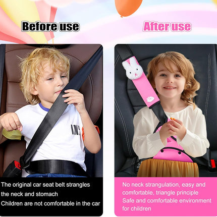 Car Seat Belt Pads, Seat Belt Covers for Kids, 2PCS Universal Car Seatbelt Adjus