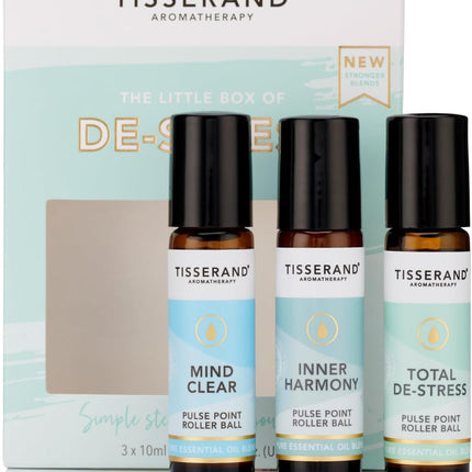 Aromatherapy - the Little Box of De-Stress - Mind Clear, Inner Harmony, Total De-Stress - 100% Natural Pure Essential Oils - 3X10Ml