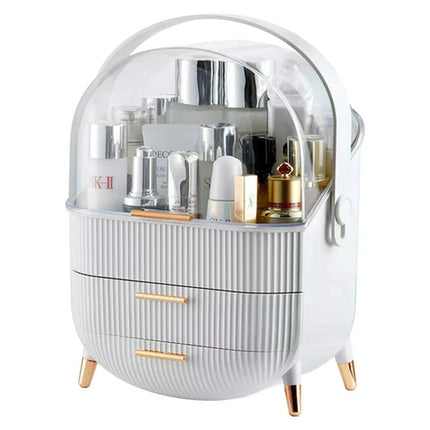 Cosmetic Storage Organiser Makeup Three Layer Skincare Display Case Box