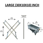 Silver With Stand 30X10X10 Inch