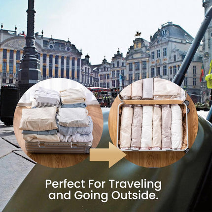 Small Vacuum Bags for Clothes Travel Vacuum Storage Bags 10Pack (40 X 60CM) Reusable Vacuum Storage Bags for Clothes Saves 80% of Storage Space Saver Bags for Clothes, Bedding, Moving