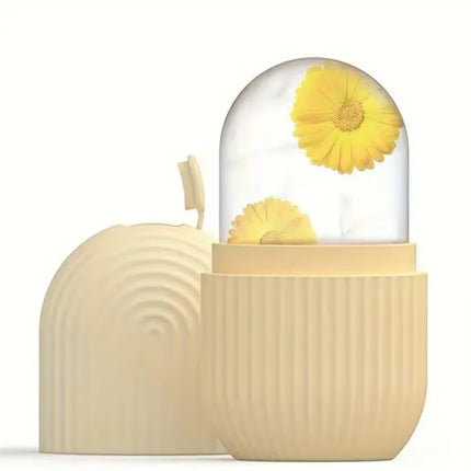 Ice Cube Silicone Massager-Face Ice Roller Mold-Reusable Facial Care Beauty Tool