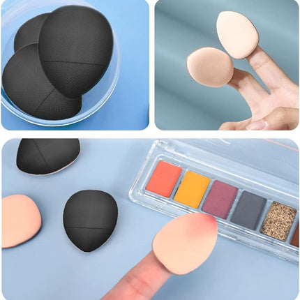 20 Pcs Finger Powder Puff Band Handle Makeup Blender Sponge Ultra Soft Mini Powder Puff for Foundation Concealer Cosmetic Foundation Sponge Mineral Powder Wet Dry Makeup Tool