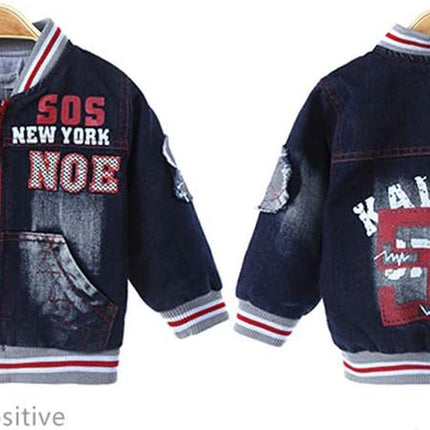 Spring Autumn Boys 3Pcs Clothing Set Cotton Shirt Jeans Denim