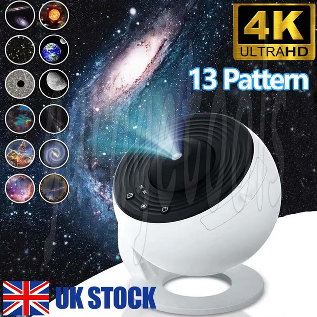 13In1 Galaxy Starry Sky Projector Night Light Rotating LED Planetarium Star Lamp